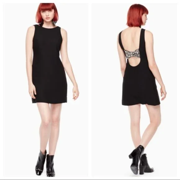 Kate Spade Pearl Bow Back Dress 1035 - Picture 1 of 8